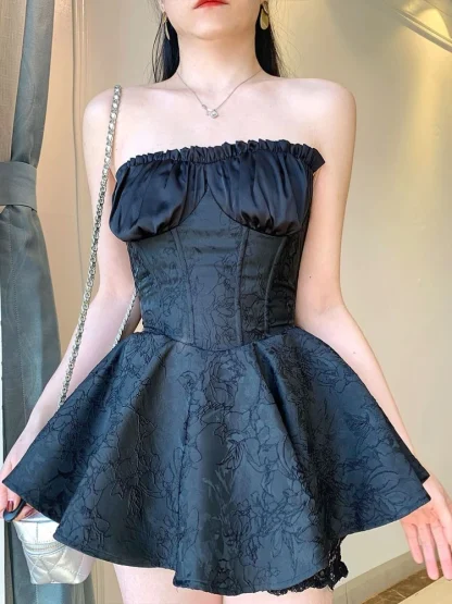 Elegant Strapless Pink Dresses - Image 7
