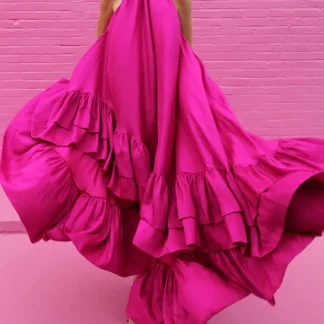 Pink Fluffy Dress