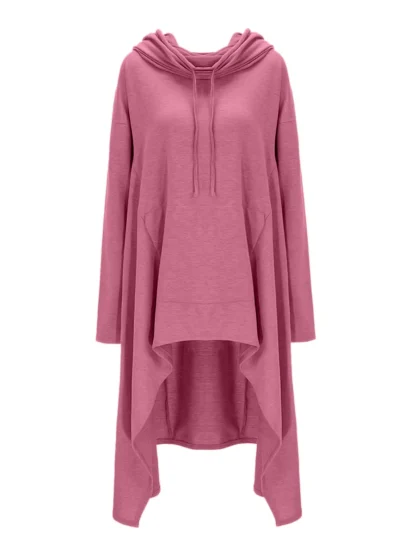 High Low Sweater Pink Dress - Image 4