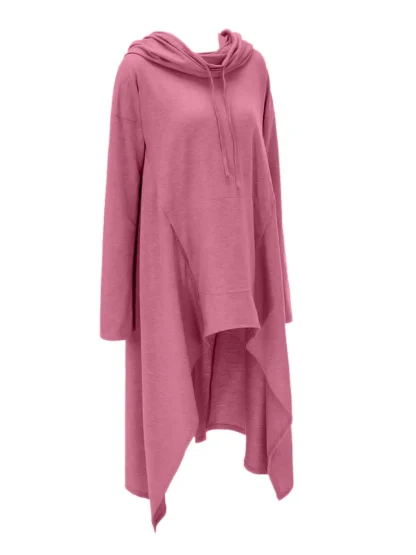 High Low Sweater Pink Dress - Image 6