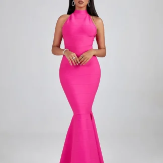 Pink Halter Dress