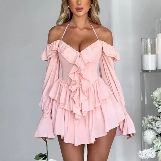 Pink Ruffle Dress