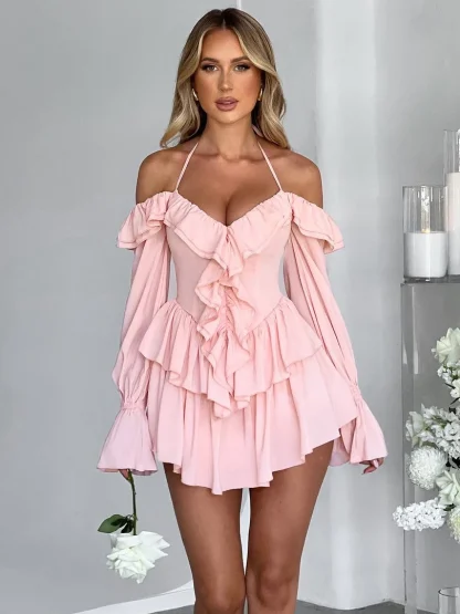 Pink Ruffle Dress