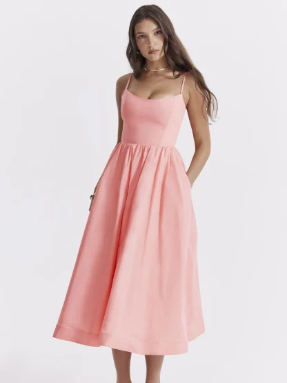 Elegant A-line Pink Dresses