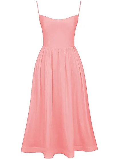Elegant A-line Pink Dresses - Image 6