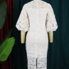 Lace Hollow Out Pink Dress - Image 5