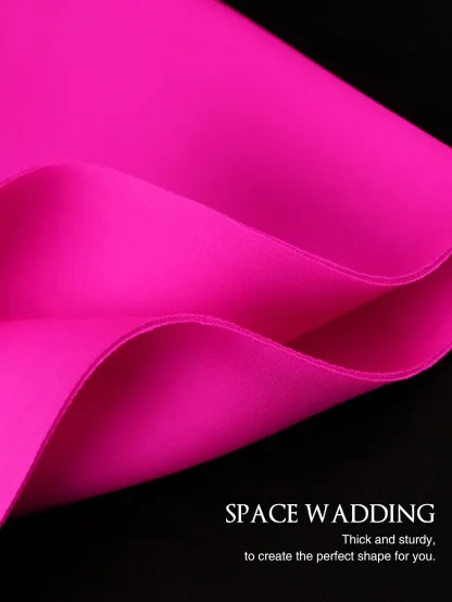 High Low Mermaid Pink Dress - Image 6