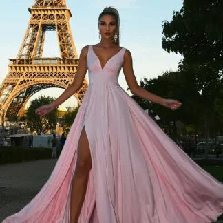 Pink Flowy Dress