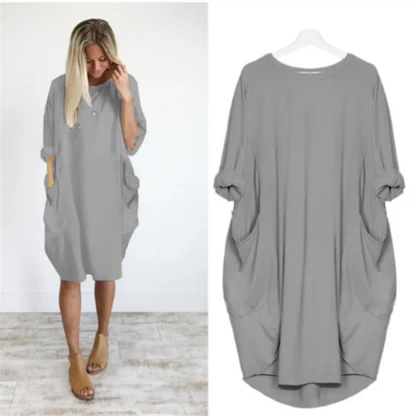 Oversized Sweater Pink Dresses - Image 6