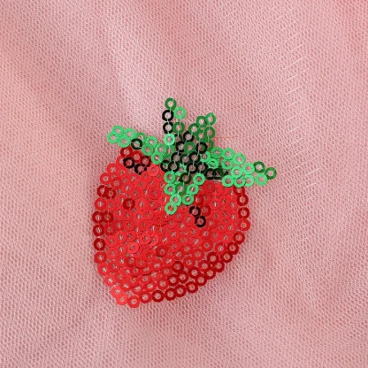 Embroidered Sequins Pink Dress - Image 7