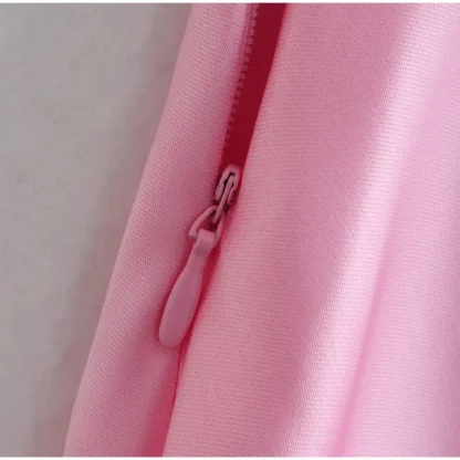 Backless Maxi Pink Dresses - Image 7